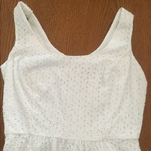 White eyelet dress